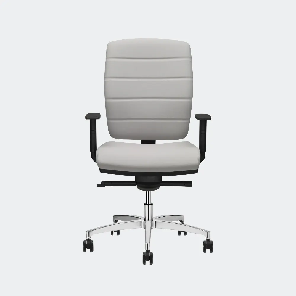Büromöbel Bürotische Bürodrehstuhl BE QUADRA weiss Sitzhöhenverstellung, Rückenlehnenhöhenverstellung Sitztiefeneinstellung Schweiz L+S AG design + technics