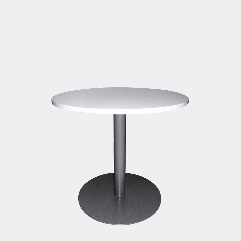 Schulmöbel Tische Rundtisch Rondo Sitztisch und Stehtisch für Besprechungssituationen mit quadratischer oder runder Tischplatte hohe Flexibilität L+S AG in der Schweiz