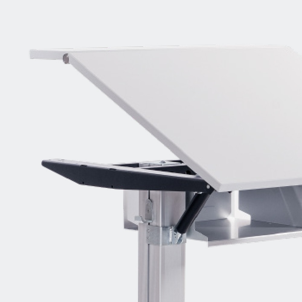 Schulmöbel Produkte Schultisch T-Linie Einzeltisch 2-Teiliges Tischblatt von L+S AG aus der Schweiz