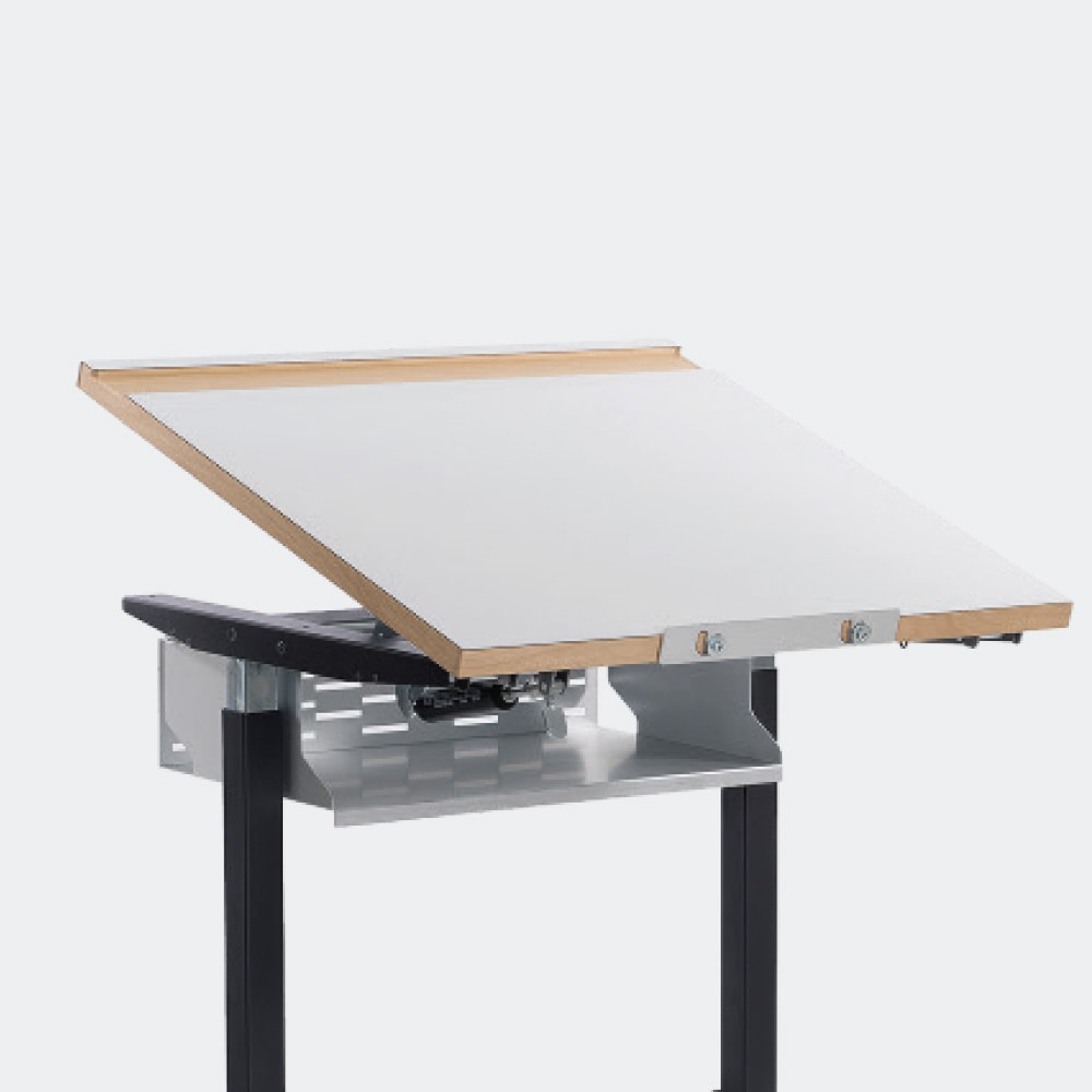 Schulmöbel Produkte Schultisch T-Linie Einzeltisch Bleistiftrille und Einfachablage für Ergonomie L+S AG