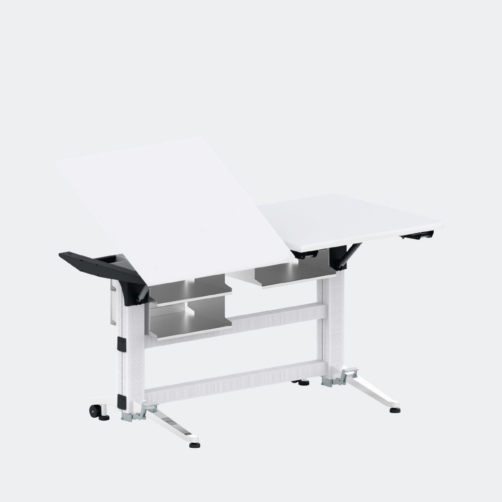 Schulmöbel Tisch Schultisch T-Linie TWIN mit lebenslanger Garantie für Bildungseinrichtungen und Unternehmen L+S AG in Sommeri