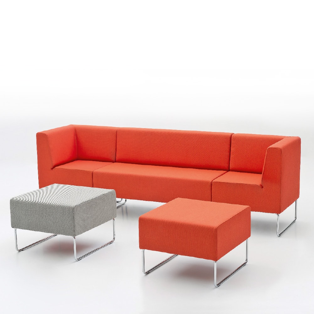 Büromöbel Sofa und Lounge Modell HOST für Privatsphäre im open space Outdoor-Version Stoff oder Kunstleder L+S AG design + technics