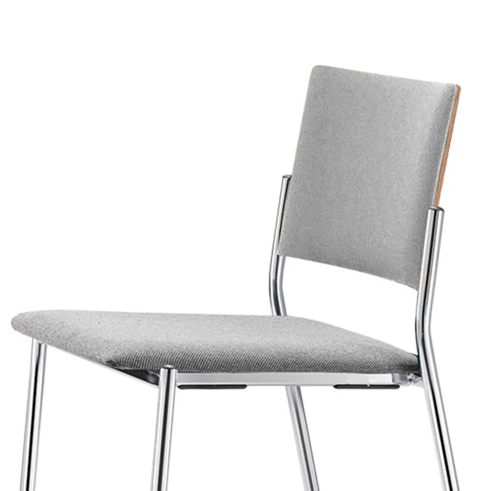 Stapelstuhl LISTO leichtes Gewicht Optionen Sitz- und Rückenpolster komfortabel und ergonomisch made in Swiss Familienunternehmen