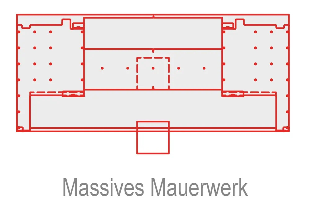 Wandtafel Wandtafelsysteme für massives Mauerwerk für Wandmontage design + technics in der Schweiz