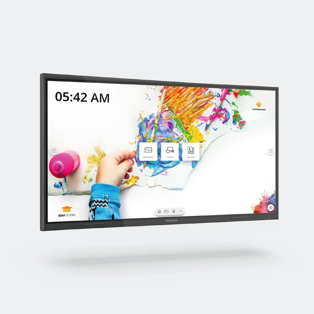 Monitor i3Touch Technologie interaktives Touchdisplay Boardlösung kristallklare Auflösung hergestellt in der Schweiz